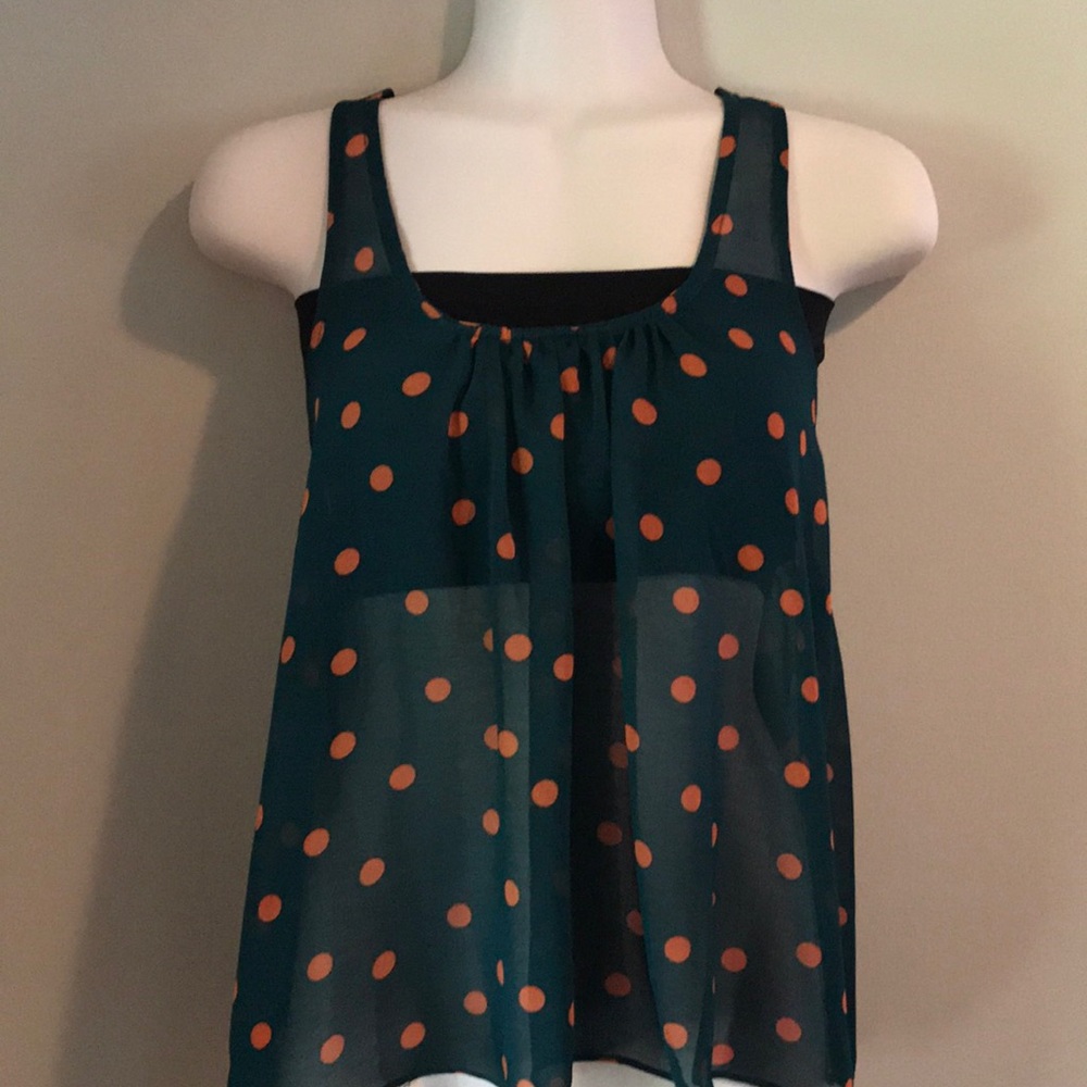 Polka dot boutique tank - Size small
